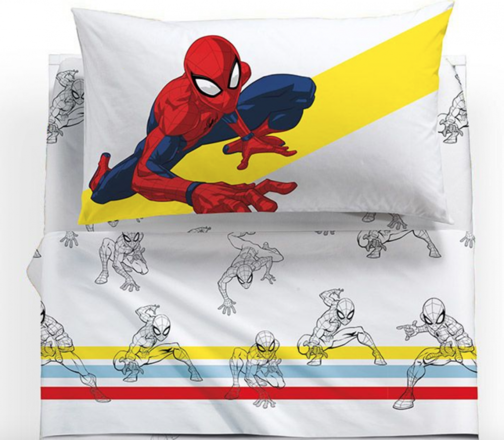 Completo lenzuola Spiderman Colors - CALEFFI Marvel - Letto Singolo -  Completo Lenzuola - BAMBINO