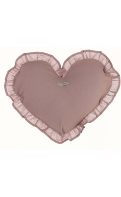 Cuscino arredo BLANC MARICLÒ a cuore con galetta 45 x 35 cm - Infinity Collection Rosa';