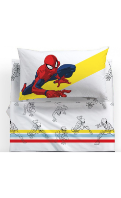 Completo lenzuola Spiderman Colors - CALEFFI Marvel';