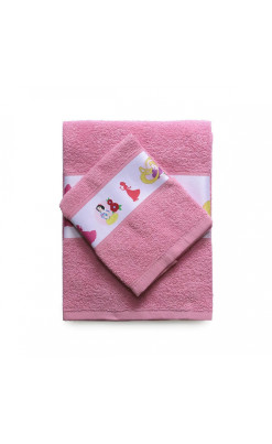 Coppia di asciugamani bambino - PRINCIPESSE';