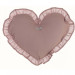 Cuscino arredo BLANC MARICLÒ a cuore con galetta 45 x 35 cm - Infinity Collection Rosa