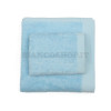 coppia di spugne asciugamani somma origami azzurro chiaro