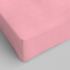 Lenzuolo sotto elastico cotone - rosa