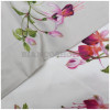 completo lenzuola matrimoniale mirabello fiori viola e rosa su fondo beige